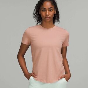 EUC Lululemon Love Crew T-shirt Pink Clay Size 10